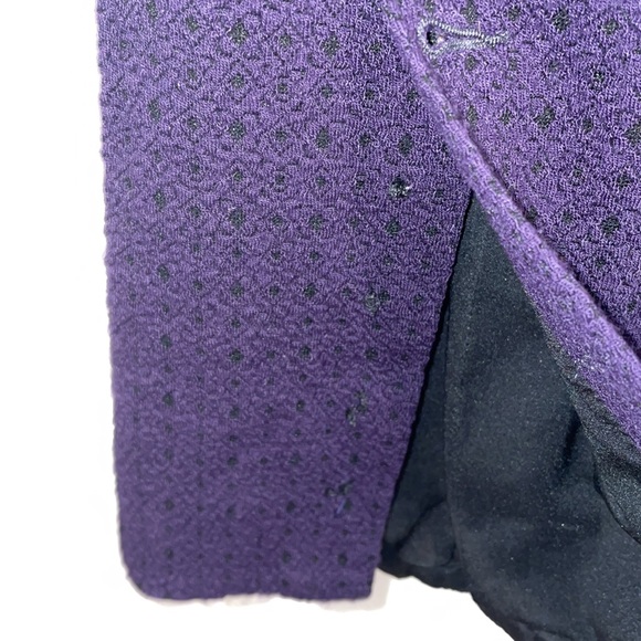 Nanette lepore purple expedition blazer jacket sz 4 Mm - Picture 5 of 6